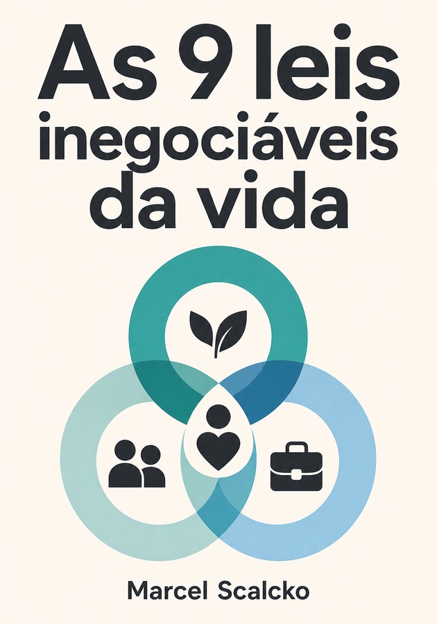 Capa do livro As 9 leis inegociáveis da vida, de Marcel Scalcko — resumo e resenha crítica no 12min