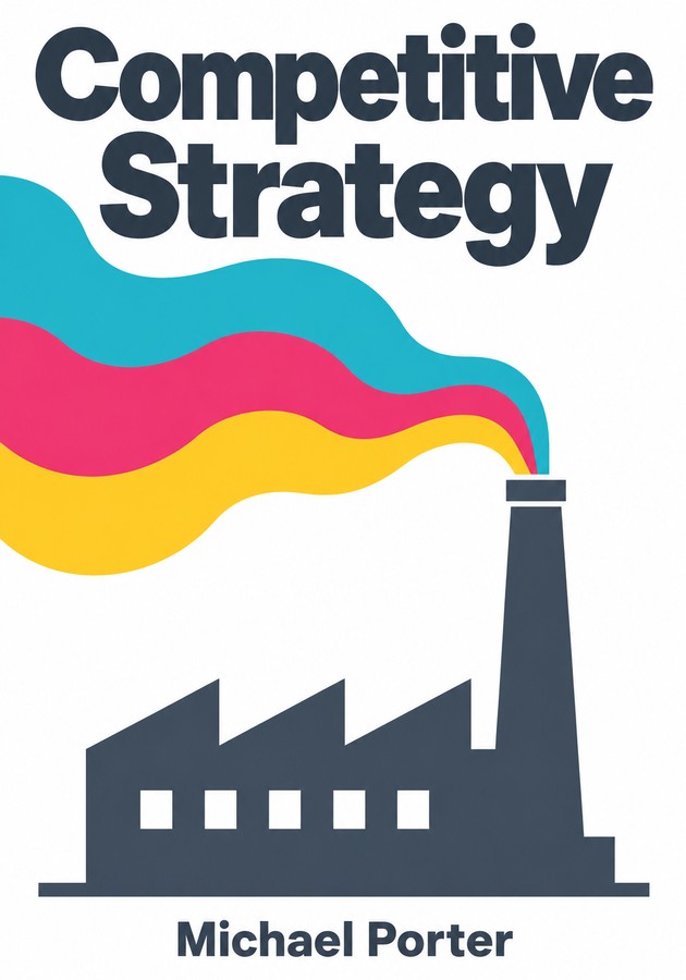 Book cover of Competitive Strategy by Michael Porter — critical summary review on 12min