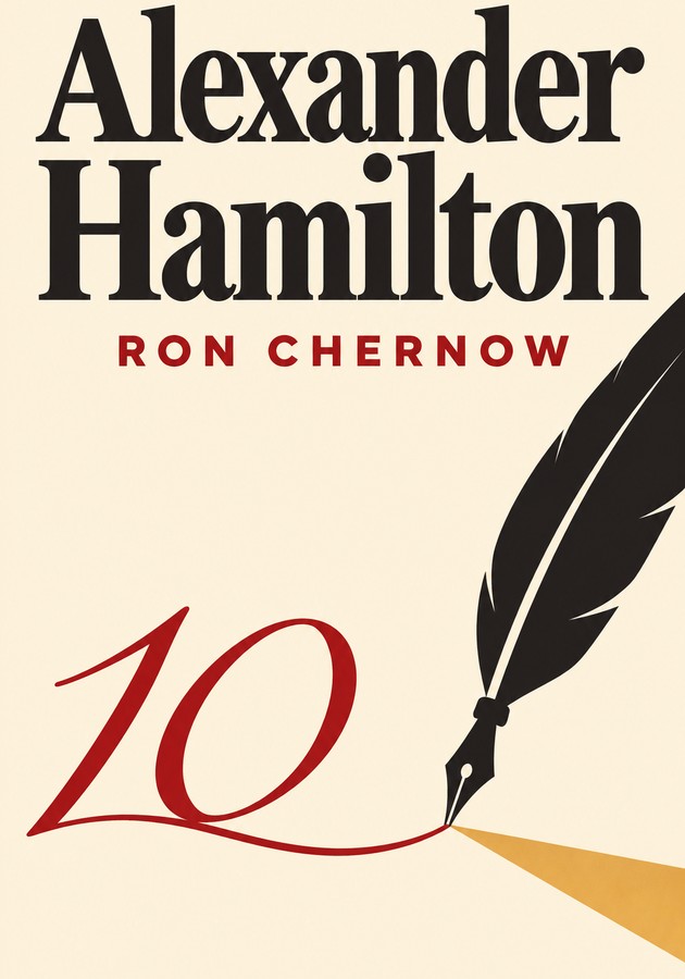 Book cover of Alexander Hamilton by Ron Chernow — critical summary review on 12min