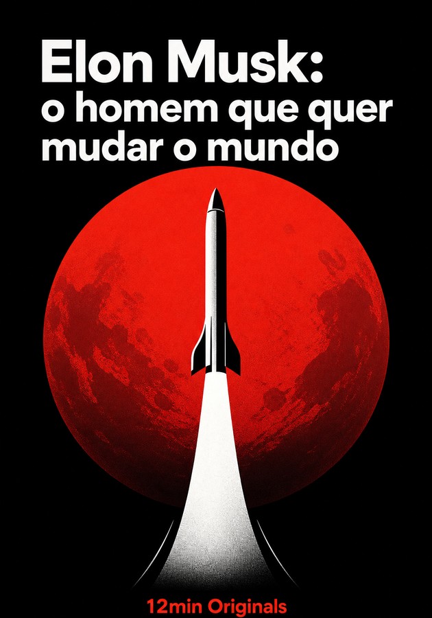 Capa do livro Elon Musk: o homem que quer mudar o mundo, de 12min Originals — resumo e resenha crítica no 12min