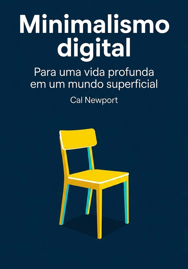 Capa do livro Minimalismo digital, de Cal Newport — resumo e resenha crítica no 12min