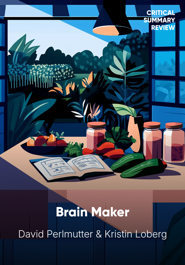 Book cover of Brain Maker by David Perlmutter — critical summary review on 12min
