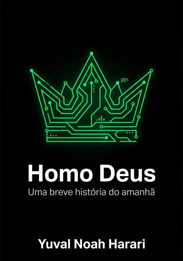 Capa do livro Homo Deus, de Yuval Noah Harari — resumo e resenha crítica no 12min