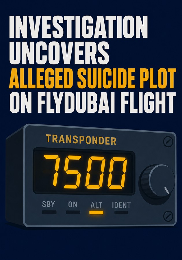 Book cover of Investigation Uncovers Alleged Suicide Plot on FlyDubai Flight by 12min Originals — critical summary review on 12min