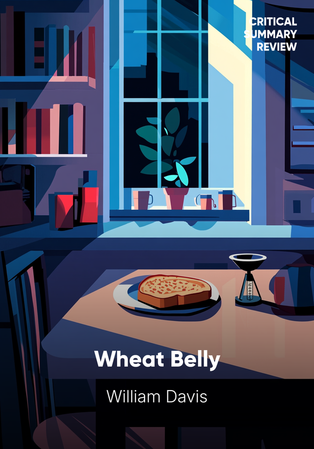 Book cover of Wheat Belly by William Davis — critical summary review on 12min