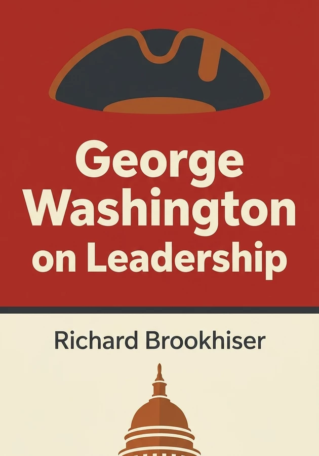 Book cover of George Washington on Leadership by Richard Brookhiser — critical summary review on 12min