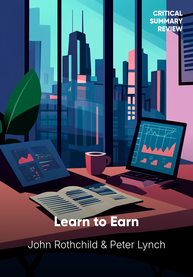 Book cover of Learn to Earn by Peter Lynch — critical summary review on 12min