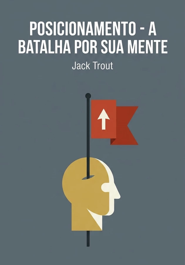 Capa do livro Posicionamento - A batalha por sua mente , de Jack Trout — resumo e resenha crítica no 12min