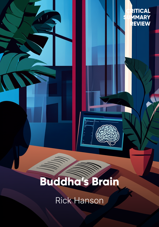 Book cover of Buddha’s Brain by Rick Hanson — critical summary review on 12min