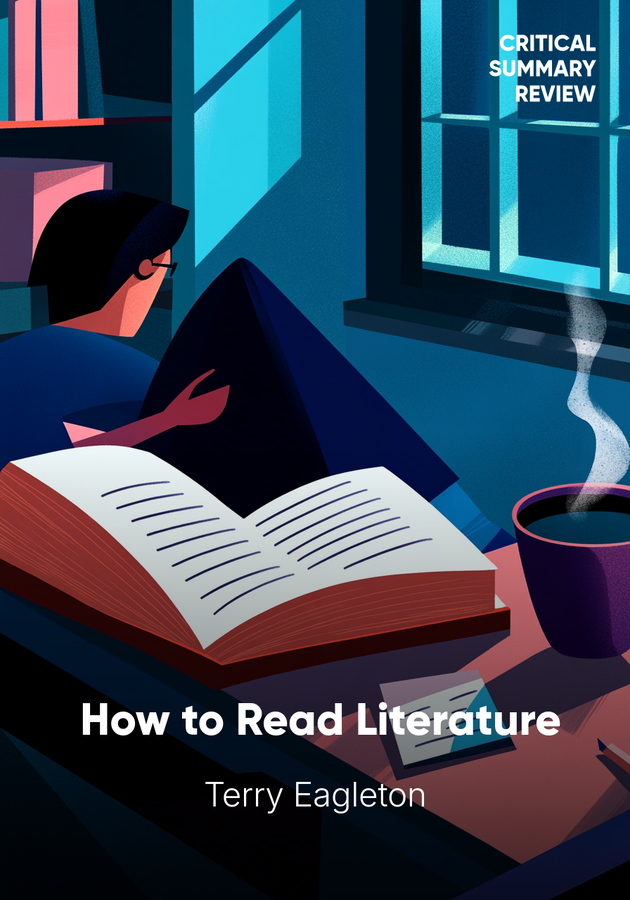 Book cover of  How to Read Literature by Terry Eagleton — critical summary review on 12min