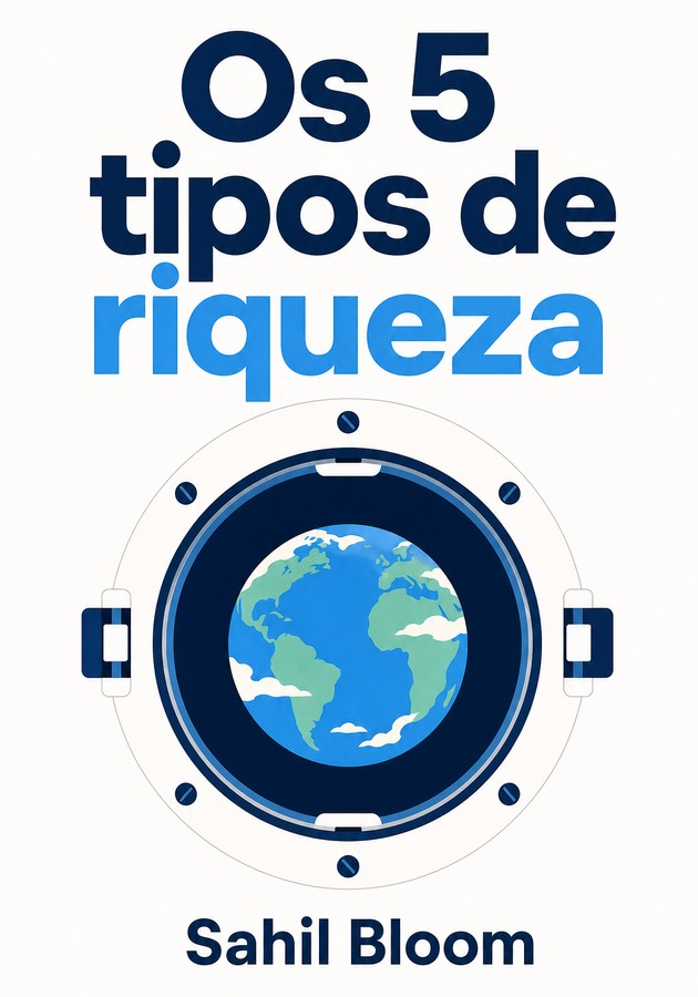 Capa do livro Os 5 tipos de riqueza, de Sahil Bloom — resumo e resenha crítica no 12min