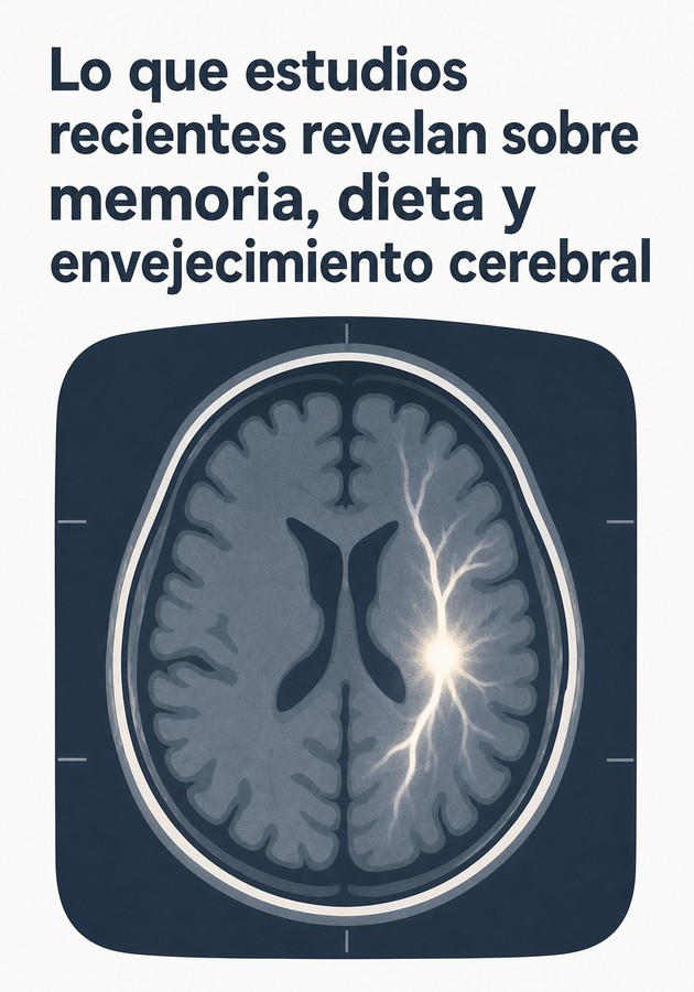 Portada del libro Lo que estudios recientes revelan sobre memoria, dieta y envejecimiento cerebral, de 12min Originals — resumen crítico y reseña en 12min