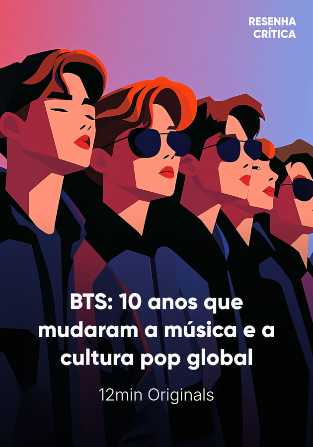 Capa do livro BTS: 10 anos que mudaram a música e a cultura pop global, de 12min Originals — resumo e resenha crítica no 12min