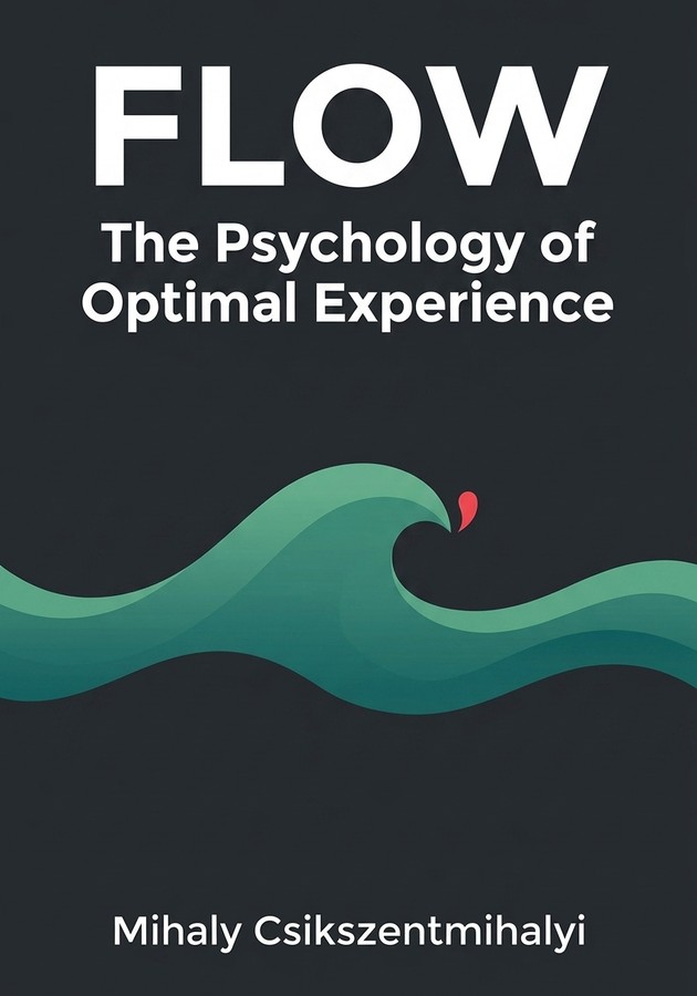 Book cover of Flow by Mihaly Csikszentmihalyi — critical summary review on 12min