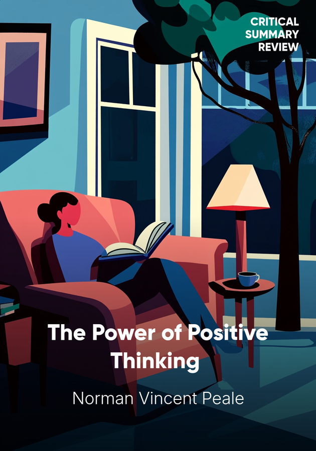 Book cover of The Power of Positive Thinking by Norman Vincent Peale — critical summary review on 12min