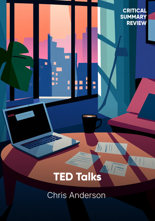 Book cover of TED Talks by Chris Anderson — critical summary review on 12min