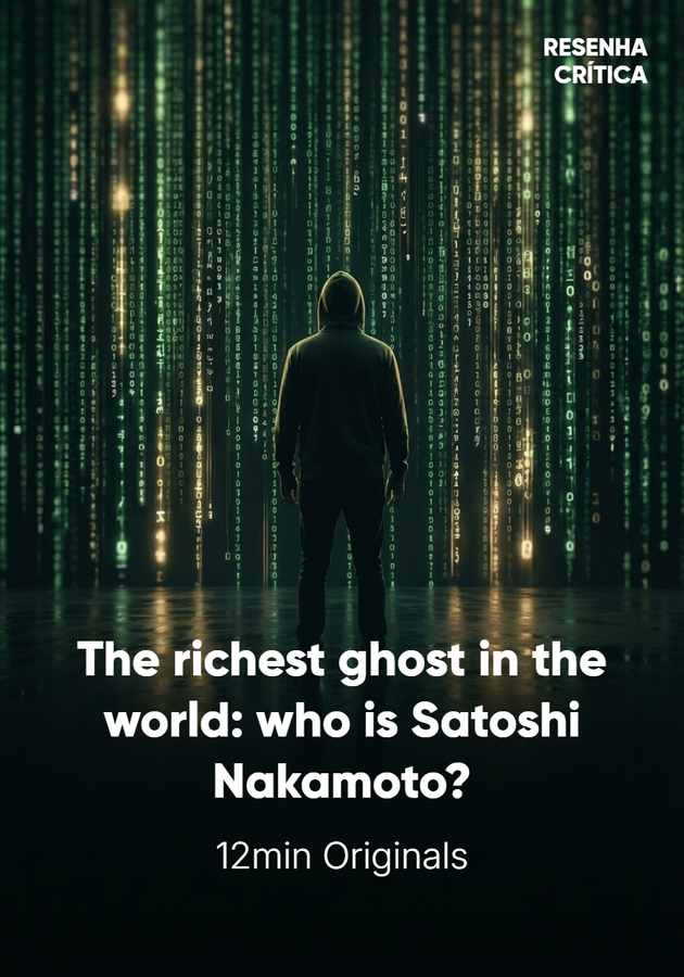 Book cover of The richest ghost in the world: who is Satoshi Nakamoto? by 12min Originals — critical summary review on 12min
