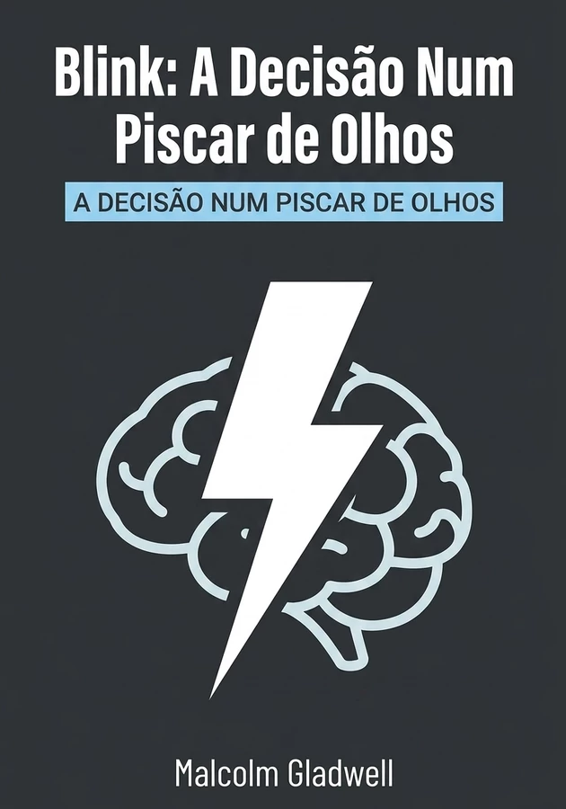 Capa do livro Blink: A Decisão Num Piscar de Olhos, de Malcolm Gladwell — resumo e resenha crítica no 12min