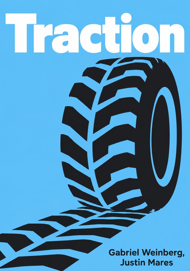 Book cover of Traction by Gabriel Weinberg — critical summary review on 12min