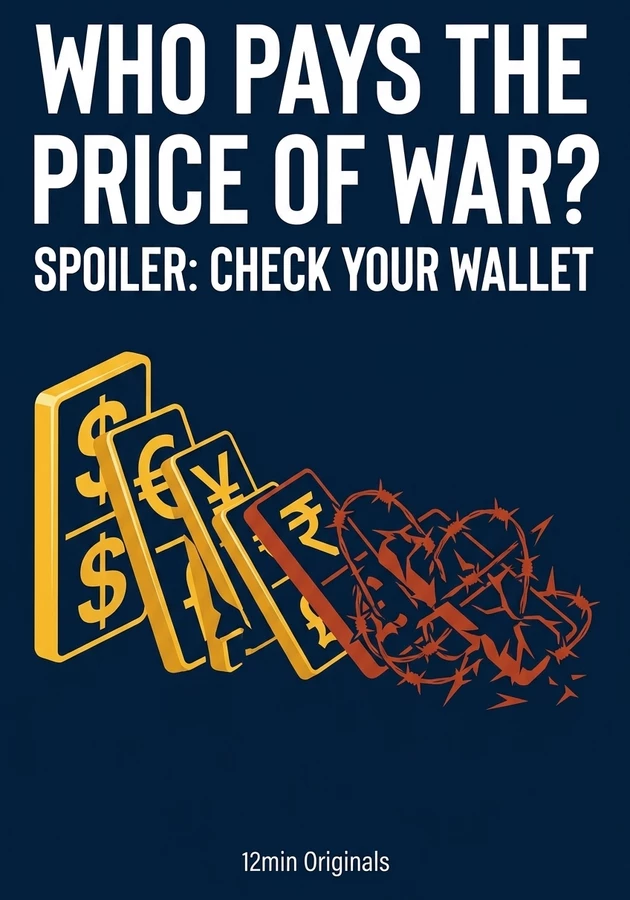 Book cover of Who Pays the Price of War? Spoiler: Check Your Wallet by 12min Originals — critical summary review on 12min