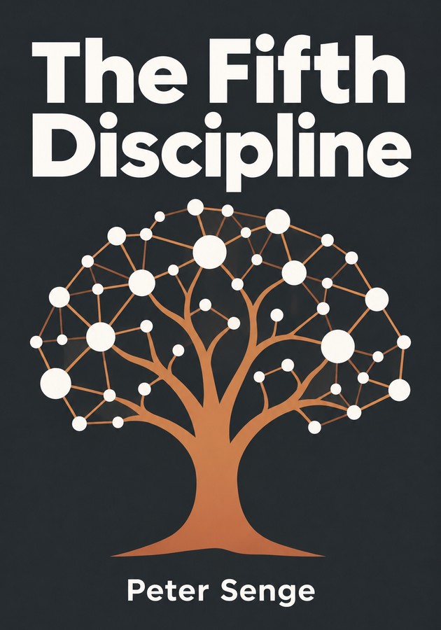 Book cover of The Fifth Discipline by Peter Senge — critical summary review on 12min