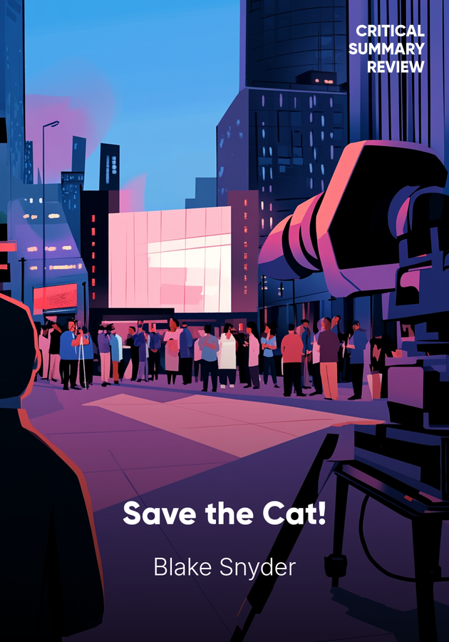 Book cover of Save the Cat! by Blake Snyder — critical summary review on 12min