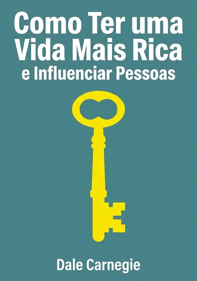 Capa do livro Como Ter uma Vida Mais Rica e Influenciar Pessoas, de Dale Carnegie — resumo e resenha crítica no 12min