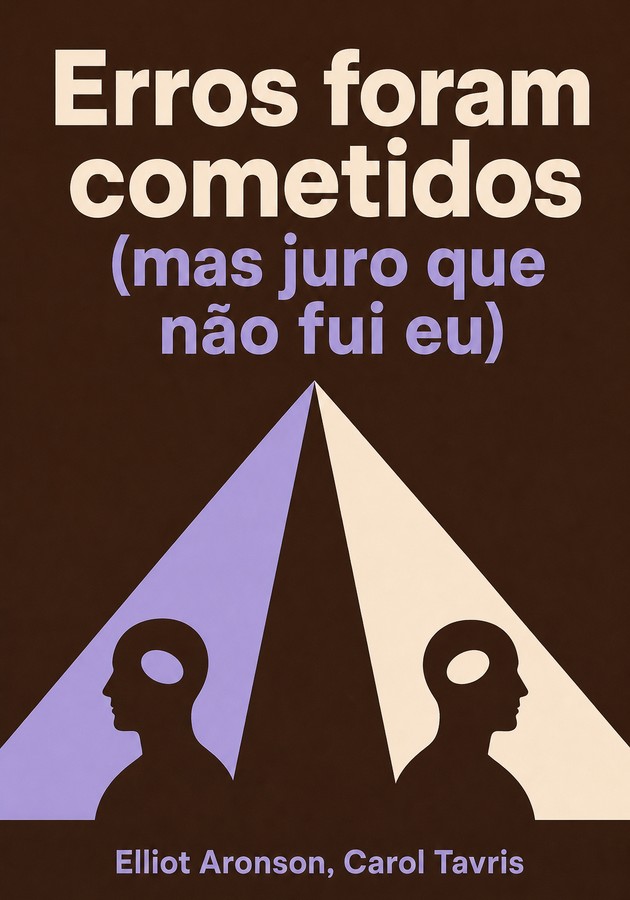 Capa do livro Erros foram cometidos (mas juro que não fui eu), de Elliot Aronson — resumo e resenha crítica no 12min