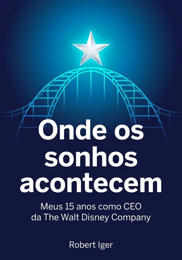Capa do livro Onde os sonhos acontecem, de Robert Iger — resumo e resenha crítica no 12min