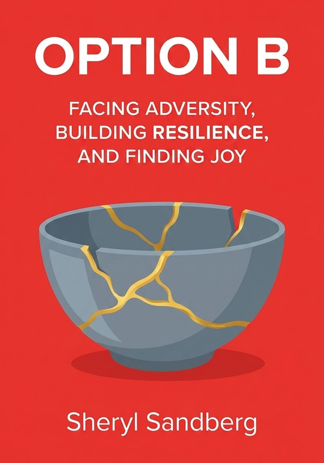 Book cover of Option B by Sheryl Sandberg — critical summary review on 12min