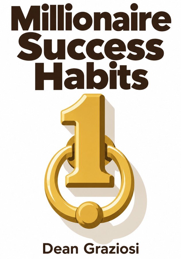 Book cover of Millionaire Success Habits by Dean Graziosi — critical summary review on 12min