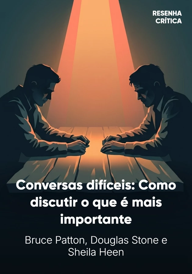Capa do livro Conversas difíceis: Como discutir o que é mais importante, de Douglas Stone — resumo e resenha crítica no 12min