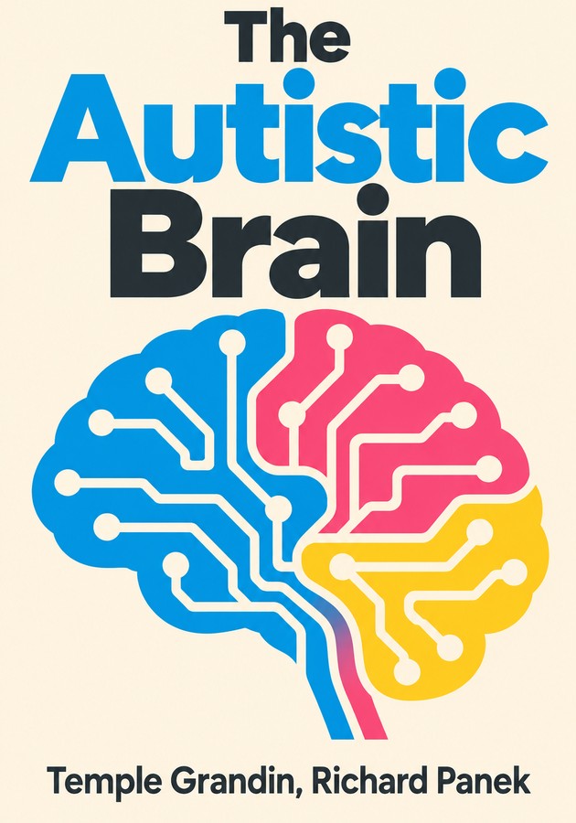 Book cover of The Autistic Brain by Richard Panek & Temple Grandin — critical summary review on 12min