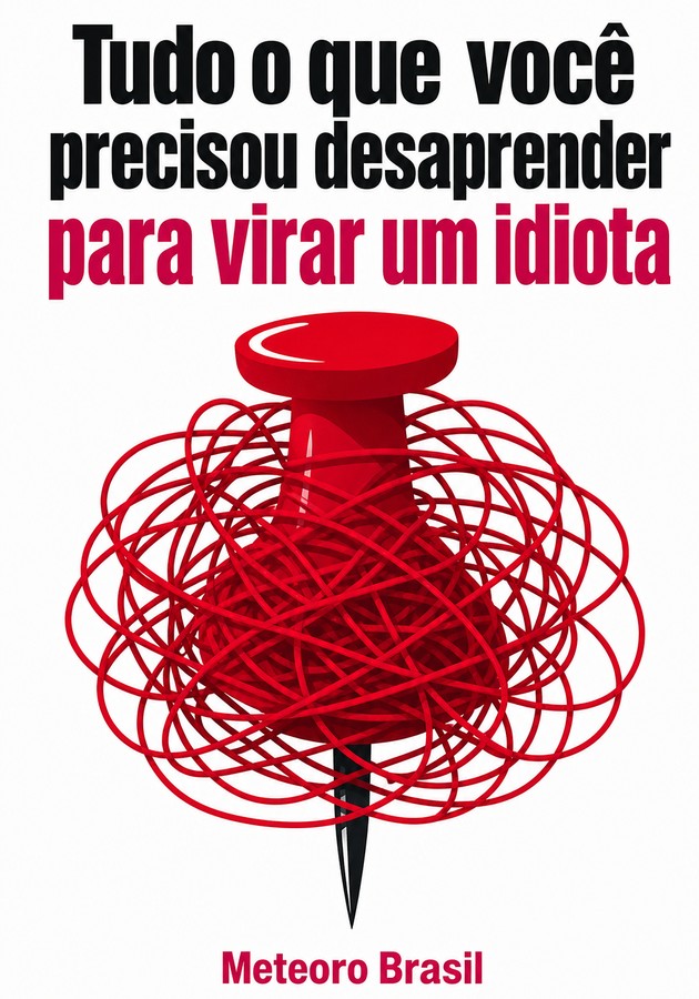 Capa do livro Tudo o que você precisou desaprender para virar um idiota, de Meteoro Brasil — resumo e resenha crítica no 12min