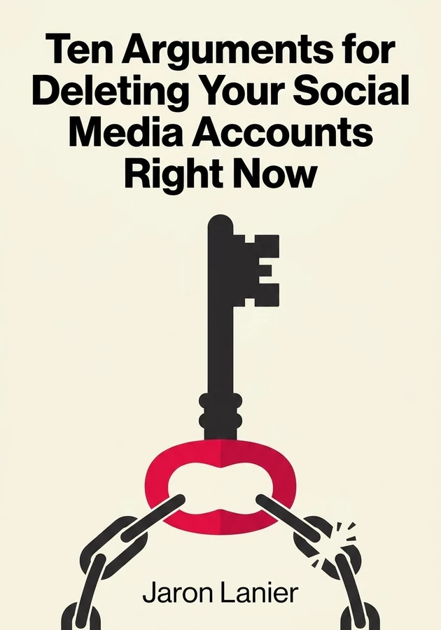 Book cover of Ten Arguments for Deleting Your Social Media Accounts Right Now by Jaron Lanier — critical summary review on 12min