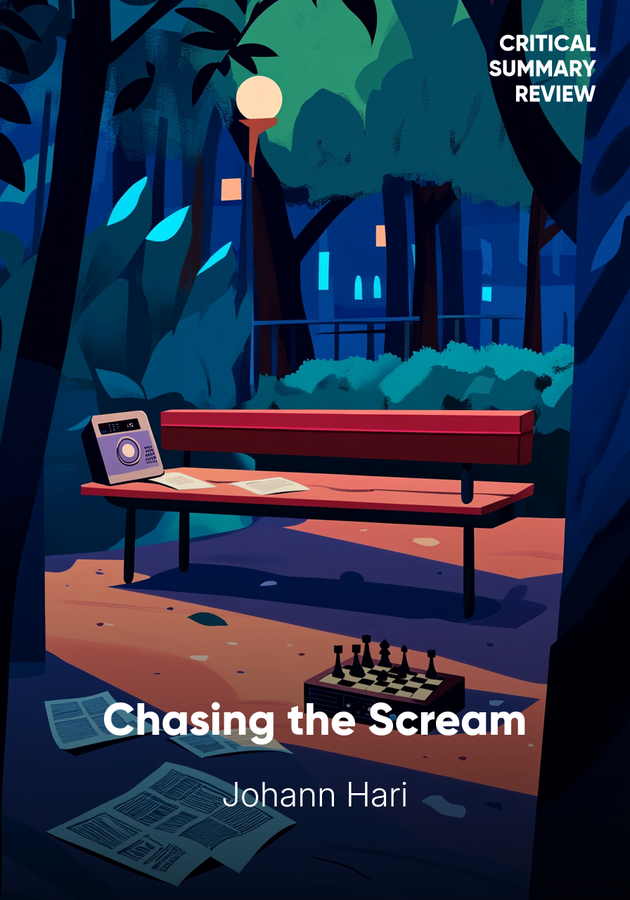 Book cover of Chasing the Scream by Johann Hari — critical summary review on 12min