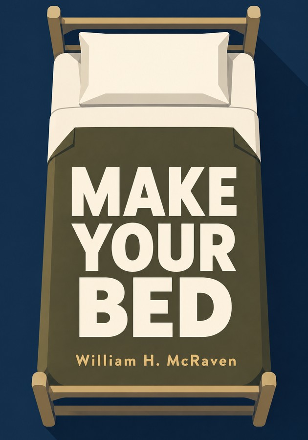 Book cover of Make Your Bed by William H. McRaven — critical summary review on 12min