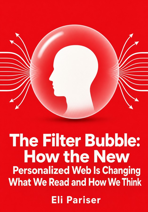 Capa do livro The Filter Bubble: How the New Personalized Web Is Changing What We Read and How We Think, de Eli Pariser — resumo e resenha crítica no 12min