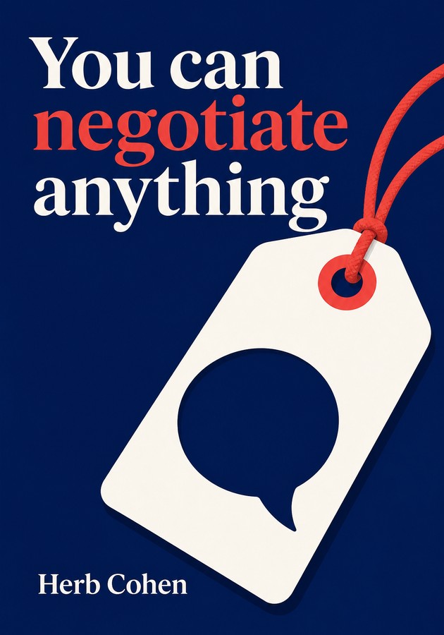 Capa do livro You can negotiate anything, de Herb Cohen — resumo e resenha crítica no 12min