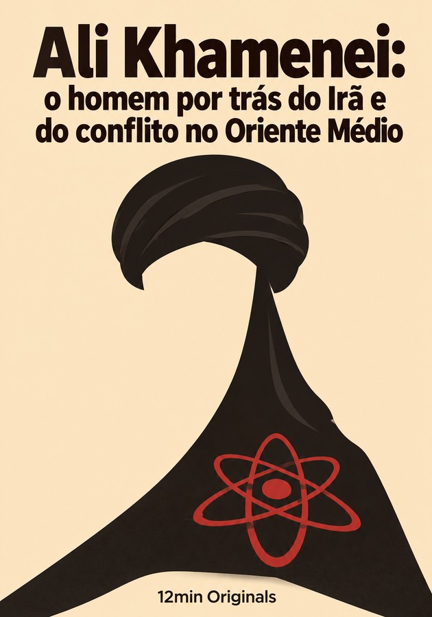 Capa do livro Ali Khamenei: o homem por trás do Irã e do conflito no Oriente Médio, de 12min Originals — resumo e resenha crítica no 12min