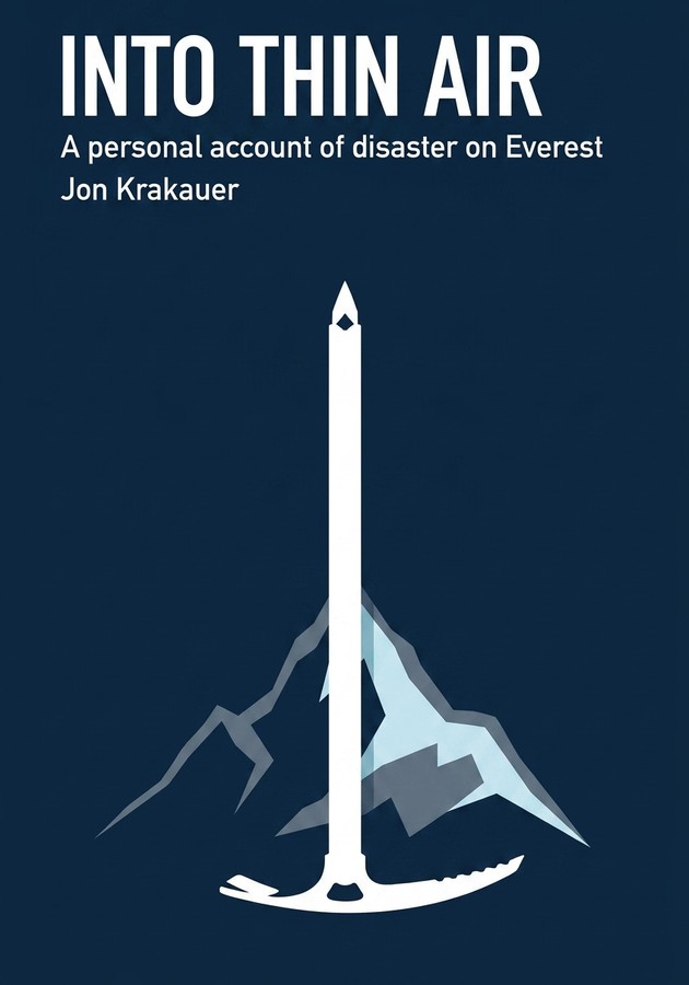 Book cover of Into Thin Air by Jon Krakauer — critical summary review on 12min