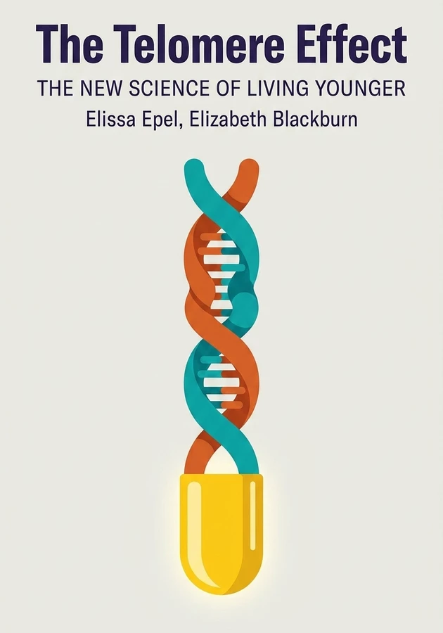 Book cover of The Telomere Effect by Elissa Epel — critical summary review on 12min