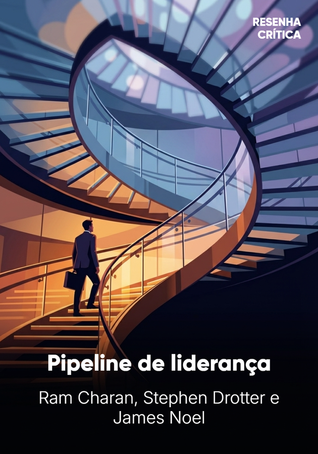 Capa do livro Pipeline de liderança, de Ram Charan & Stephen Drotter & James Noel — resumo e resenha crítica no 12min