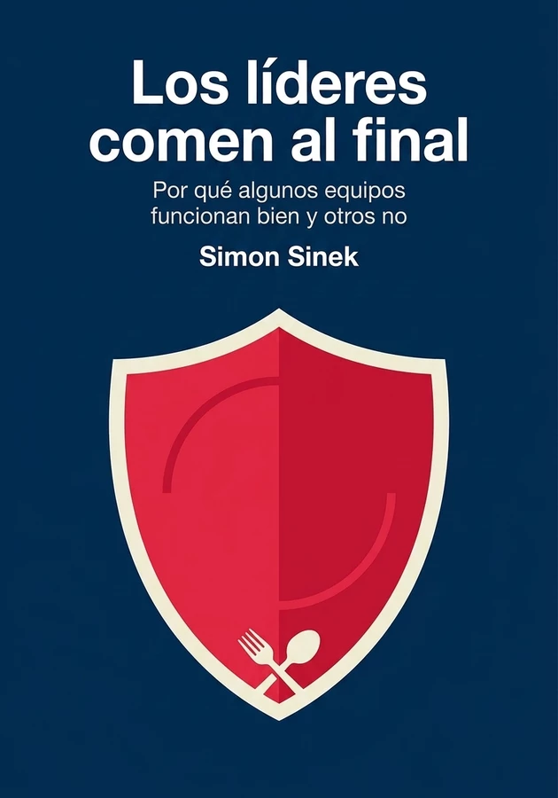 Portada del libro Los líderes comen al final, de Simon Sinek — resumen crítico y reseña en 12min