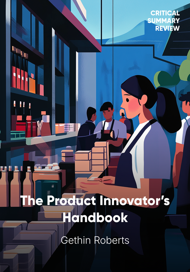 Book cover of The Product Innovator’s Handbook by Gethin Roberts — critical summary review on 12min