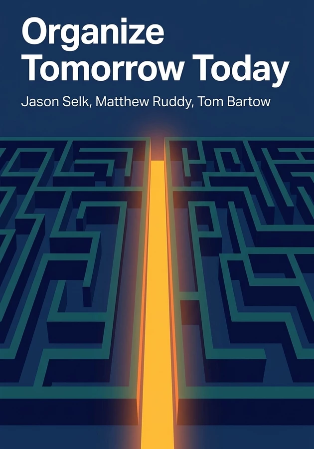Book cover of Organize Tomorrow Today by Jason Selk — critical summary review on 12min
