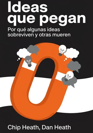 Portada del libro Ideas que pegan, de Chip Heath & Dan Heath — resumen crítico y reseña en 12min