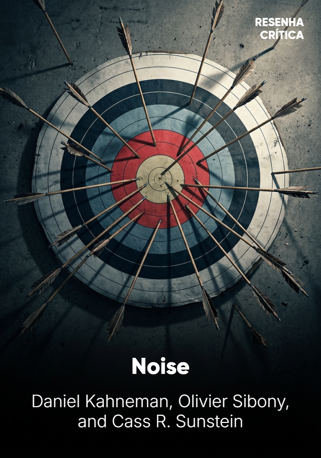 Book cover of Noise by Daniel Kahneman & Cass R. Sunstein & Olivier Sibony — critical summary review on 12min