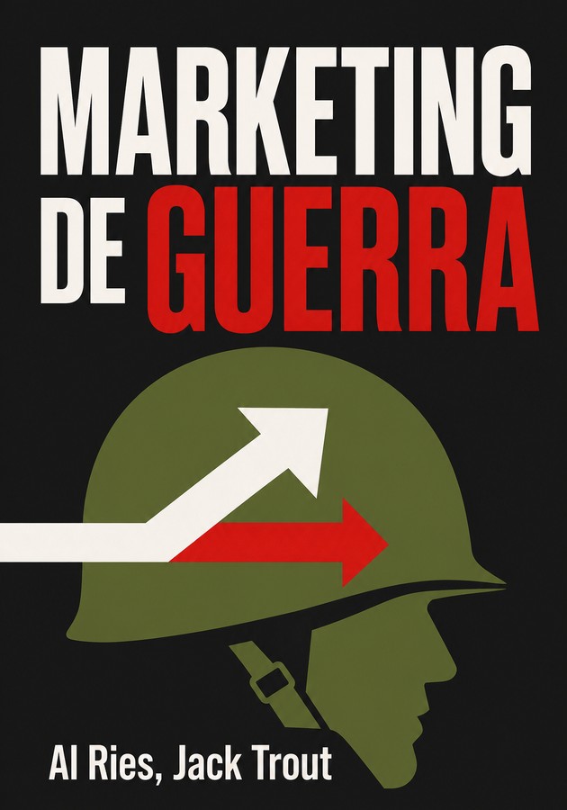 Capa do livro Marketing de Guerra, de Jack Trout — resumo e resenha crítica no 12min