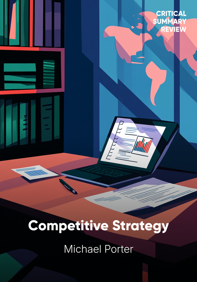 Book cover of Competitive Strategy by Michael Porter — critical summary review on 12min